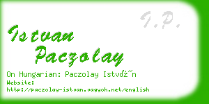 istvan paczolay business card